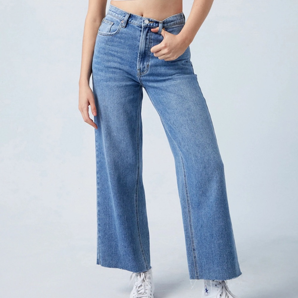 PacSun Cropped Wide Leg Jeans